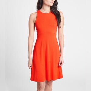 ATHLETA ORANGE RED SLEEVELESS SANTORINI THERA DRESS - MEDIUM